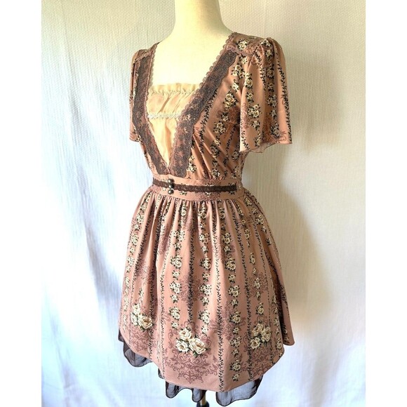 Axes Femme Lolita Himekaji Jirai Kawaii Dollcore Whimsigoth Victorian Dress M - Picture 5 of 10